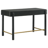 Arini 2-drawer Vanity Desk Makeup Table Black - 224337 - Luna Furniture