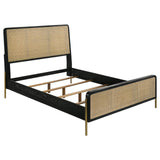 Arini 4-piece Eastern King Bedroom Set Black and Natural - 224330KE-S4 - Luna Furniture