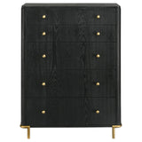 Arini 5-drawer Bedroom Chest Black - 224335 - Luna Furniture