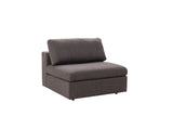 Arny Smoke Armless Chair - ARNY-CHAIR - Luna Furniture