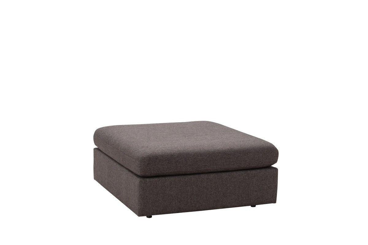 Arny Smoke Ottoman - ARNYSMOKE-OTT - Luna Furniture