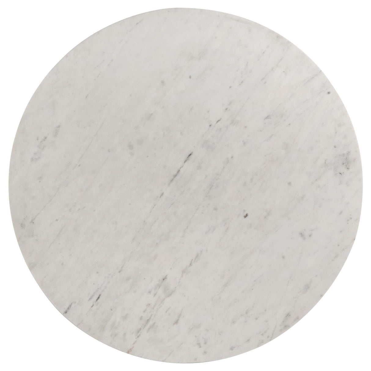 Astoria Round Genuine Marble Coffee Table White from Coaster - Luna Furniture