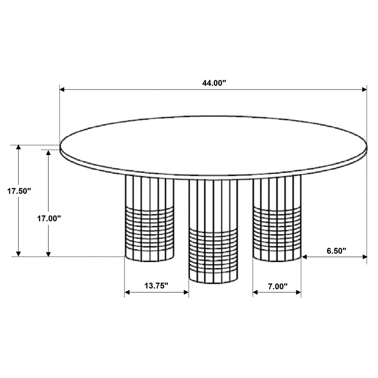 Astoria Round Genuine Marble Coffee Table White from Coaster - Luna Furniture