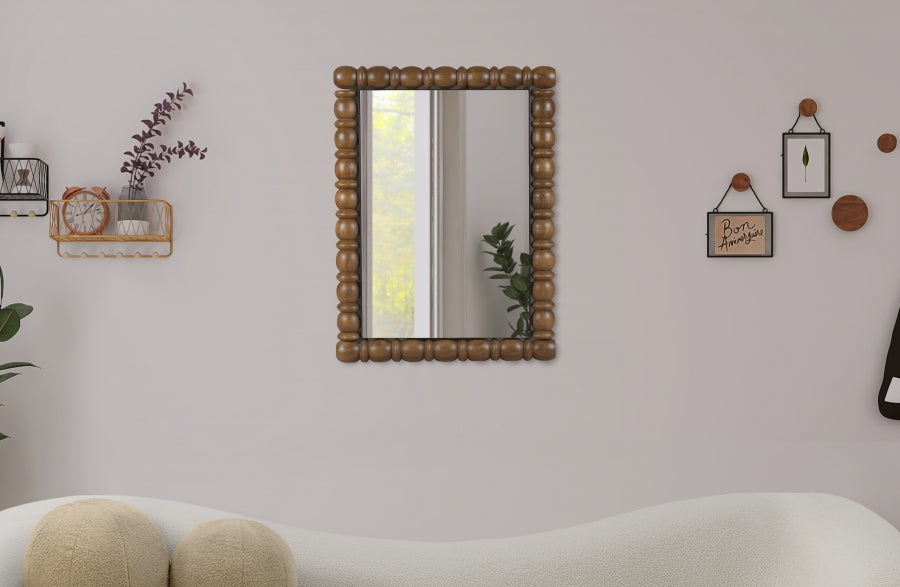 Aubrey Mirror Brown from Meridian - Luna Furniture