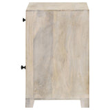 August White Washed 1-Door Accent Cabinet from Coaster - Luna Furniture