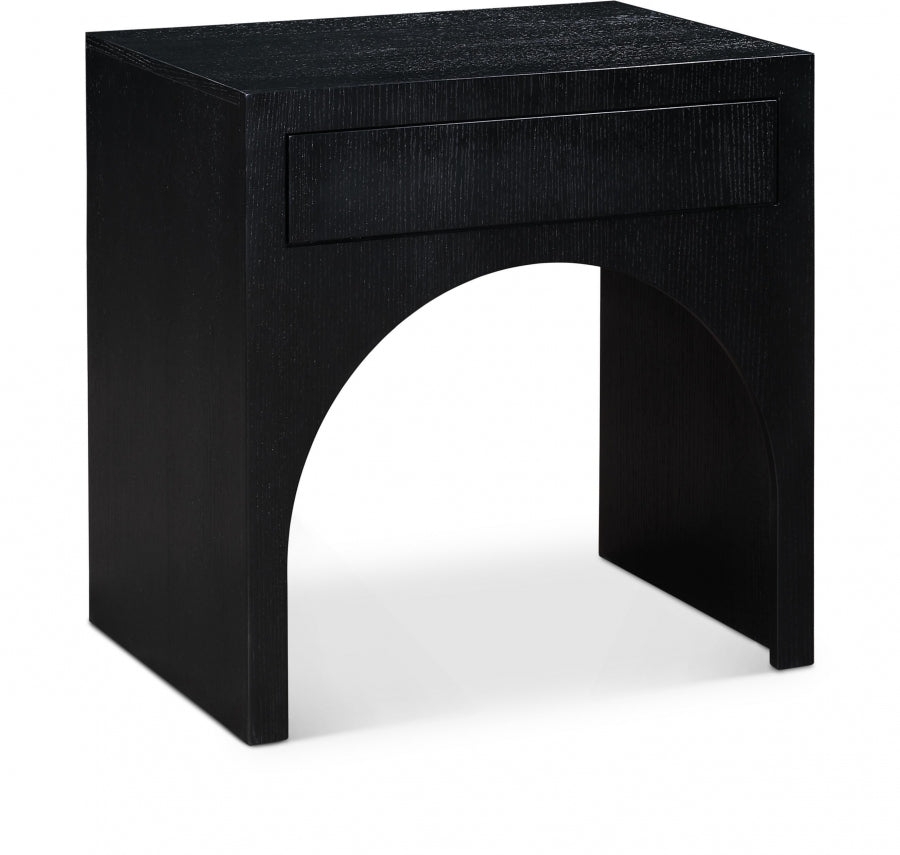 August Nightstand Black from Meridian - Luna Furniture