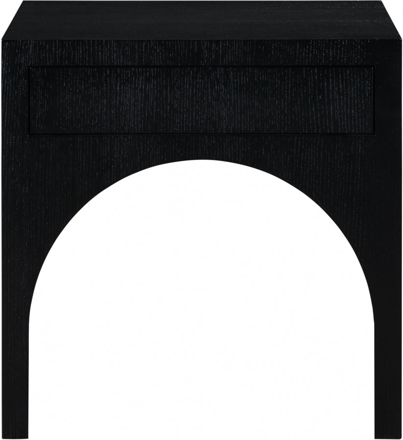 August Nightstand Black from Meridian - Luna Furniture