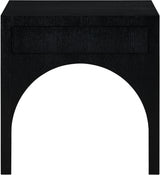 August Nightstand Black from Meridian - Luna Furniture