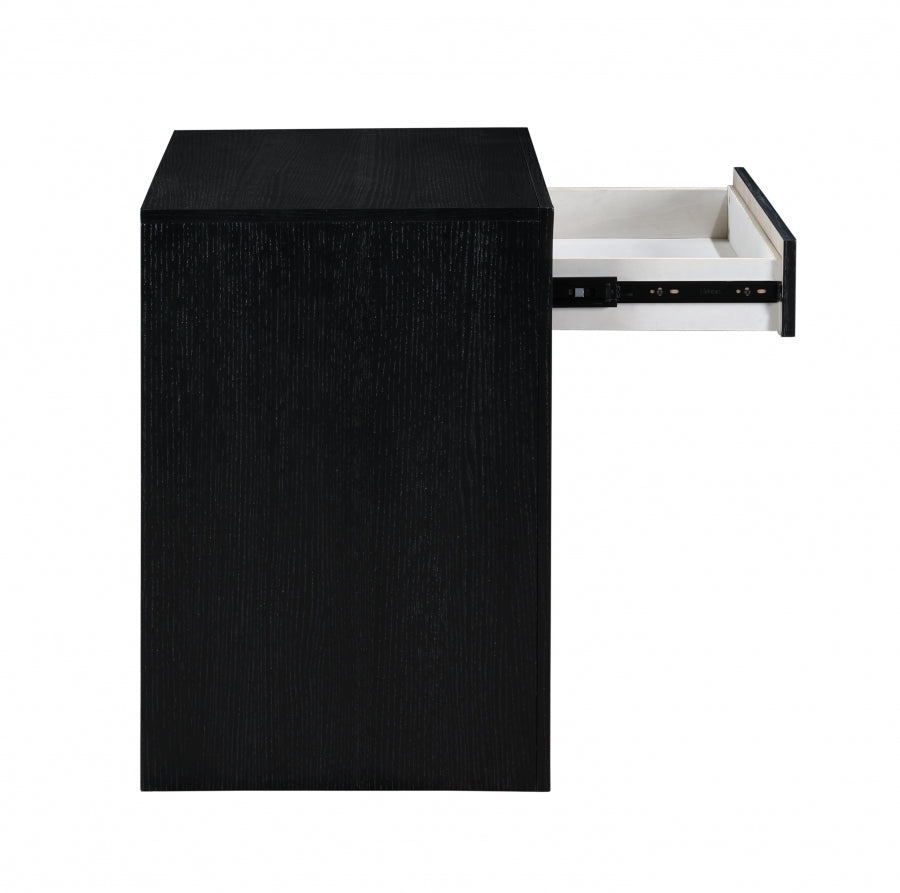 August Nightstand Black from Meridian - Luna Furniture