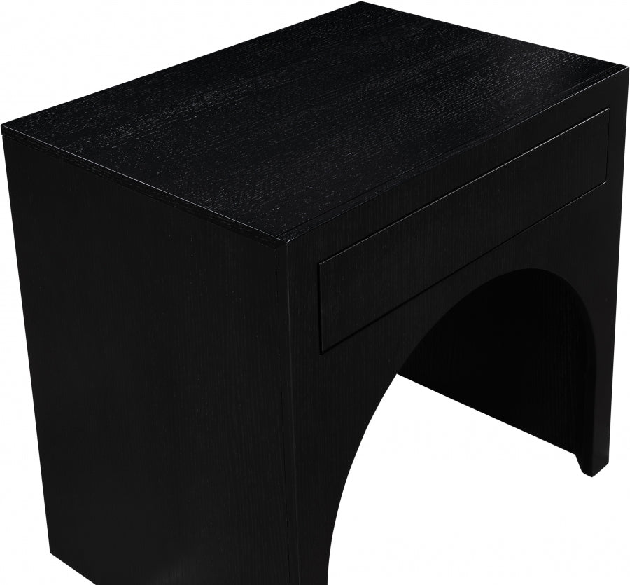 August Nightstand Black from Meridian - Luna Furniture