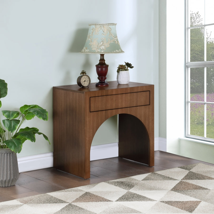 August Nightstand Brown from Meridian - Luna Furniture