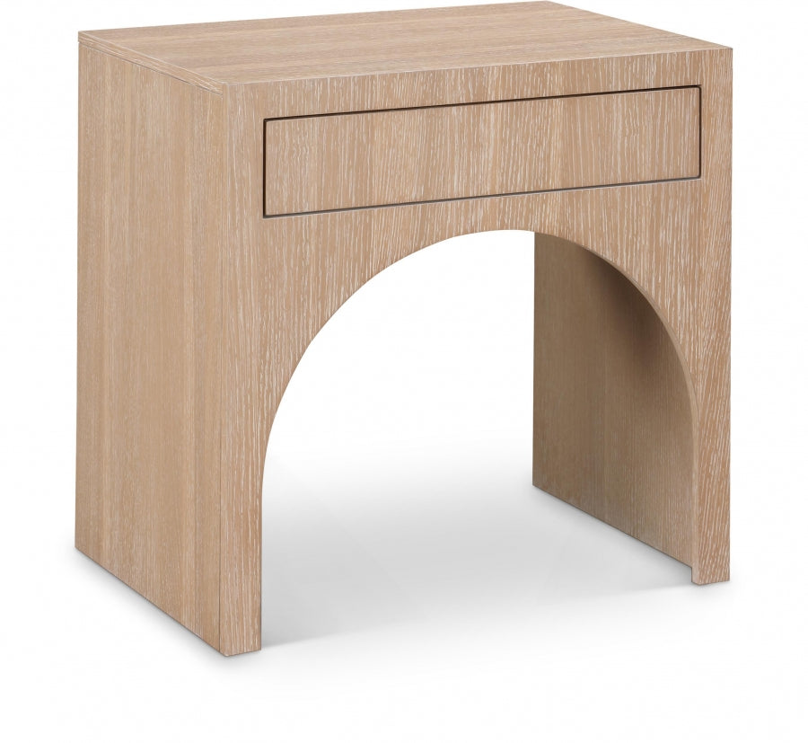 August Nightstand Natural from Meridian - Luna Furniture