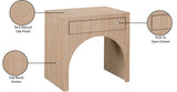 August Nightstand Natural from Meridian - Luna Furniture