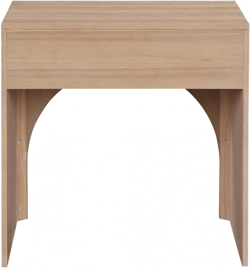 August Nightstand Natural from Meridian - Luna Furniture