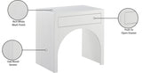 August Nightstand White from Meridian - Luna Furniture