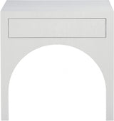 August Nightstand White from Meridian - Luna Furniture