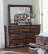 Avenue 8-drawer Dresser with Mirror Weathered Burnished Brown from Coaster - Luna Furniture