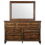 Avenue 8-drawer Dresser with Mirror Weathered Burnished Brown from Coaster - Luna Furniture