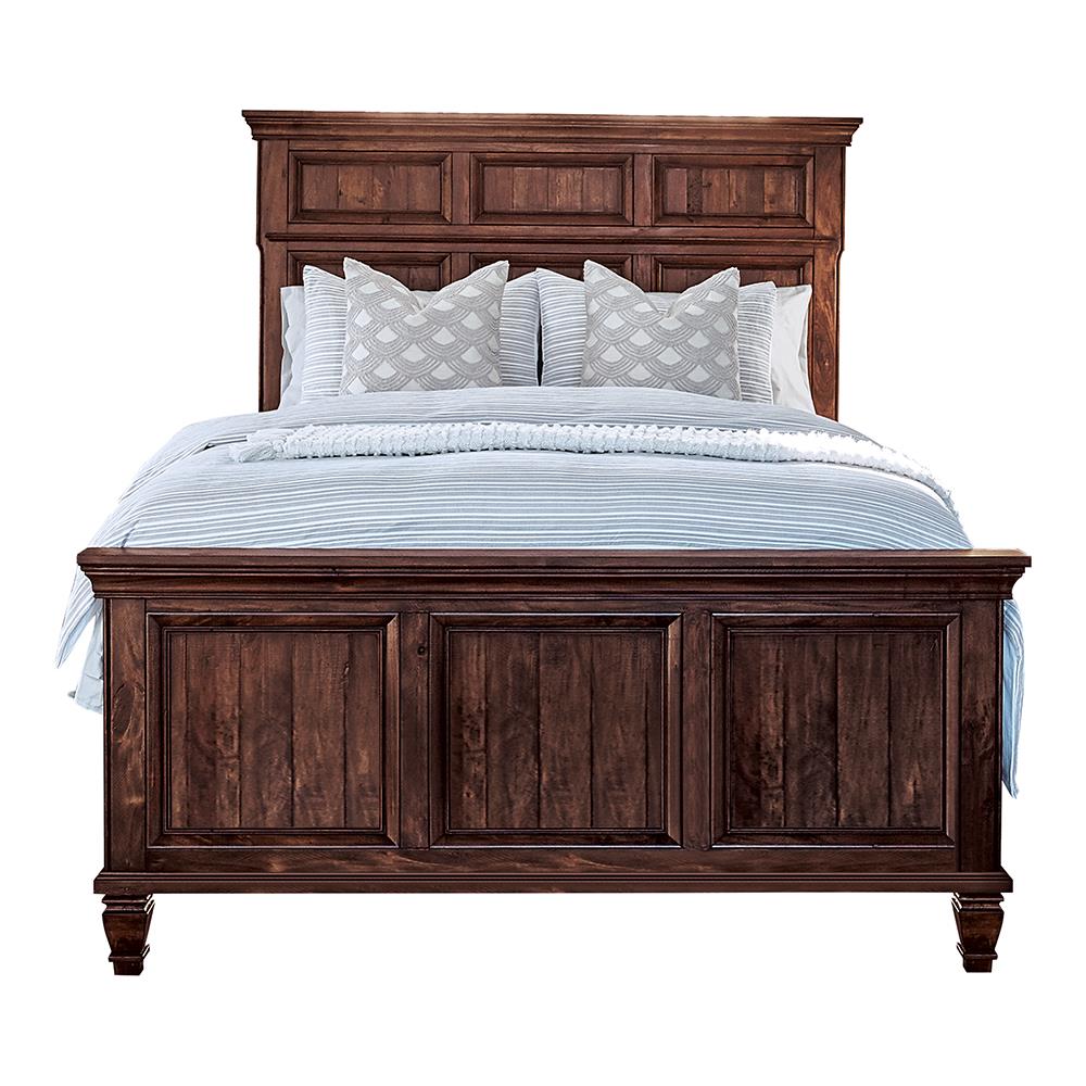 Avenue California King Panel Bed Weathered Burnished Brown from Coaster - Luna Furniture