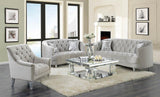 Avonlea Gray Sloped Arm Tufted Chair from Coaster - Luna Furniture