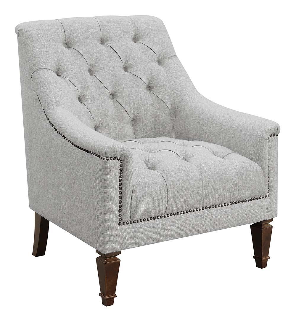 Avonlea Gray Sloped Arm Upholstered Chair from Coaster - Luna Furniture