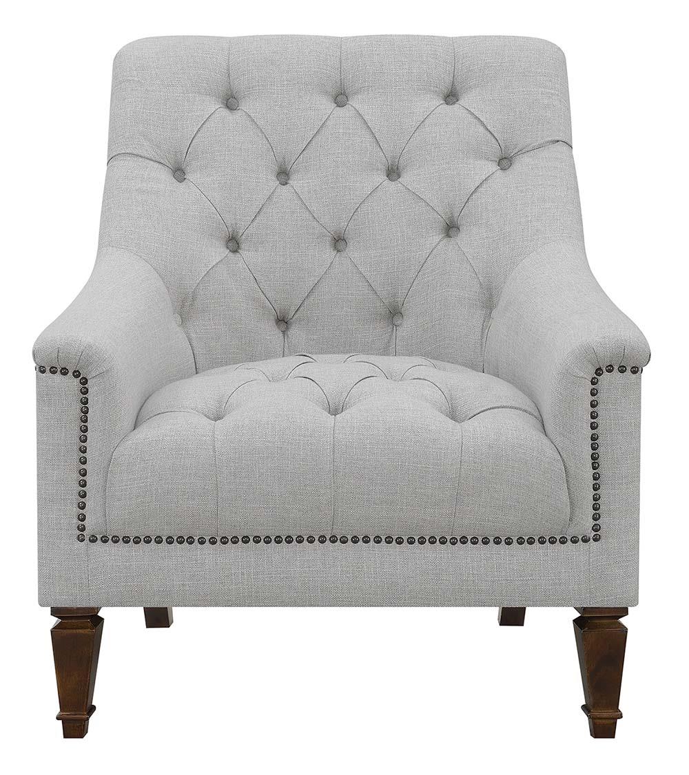 Avonlea Gray Sloped Arm Upholstered Chair from Coaster - Luna Furniture