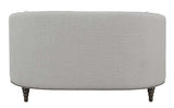 Avonlea Sloped Arm Upholstered Loveseat Trim Gray from Coaster - Luna Furniture