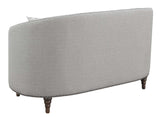 Avonlea Sloped Arm Upholstered Loveseat Trim Gray from Coaster - Luna Furniture