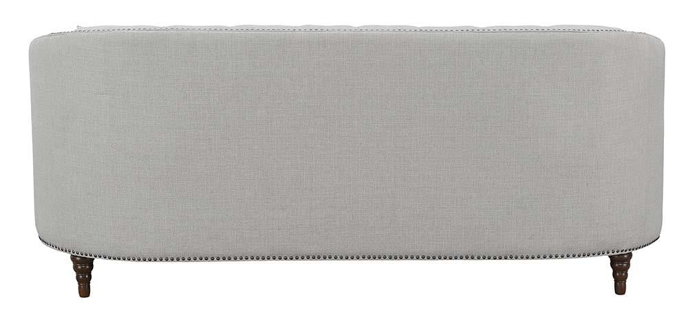 Avonlea Sloped Arm Upholstered Sofa Trim Gray from Coaster - Luna Furniture