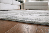 Aworley Gray/White Medium Rug - R406162 - Luna Furniture