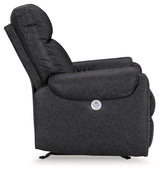 Axtellton Carbon Power Recliner from Ashley - Luna Furniture