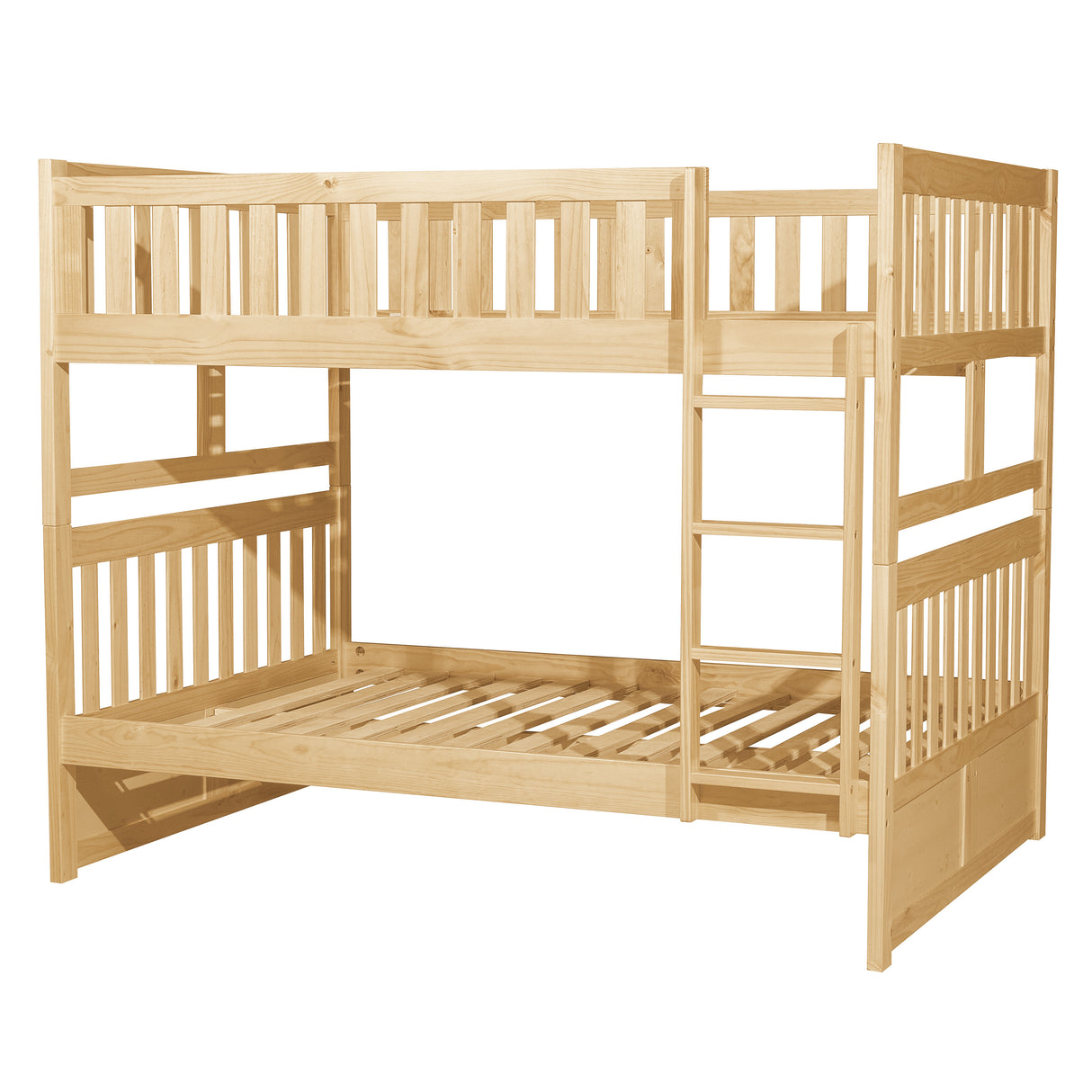 Bartly Pine Full/Full Bunk Bed from Homelegance - Luna Furniture