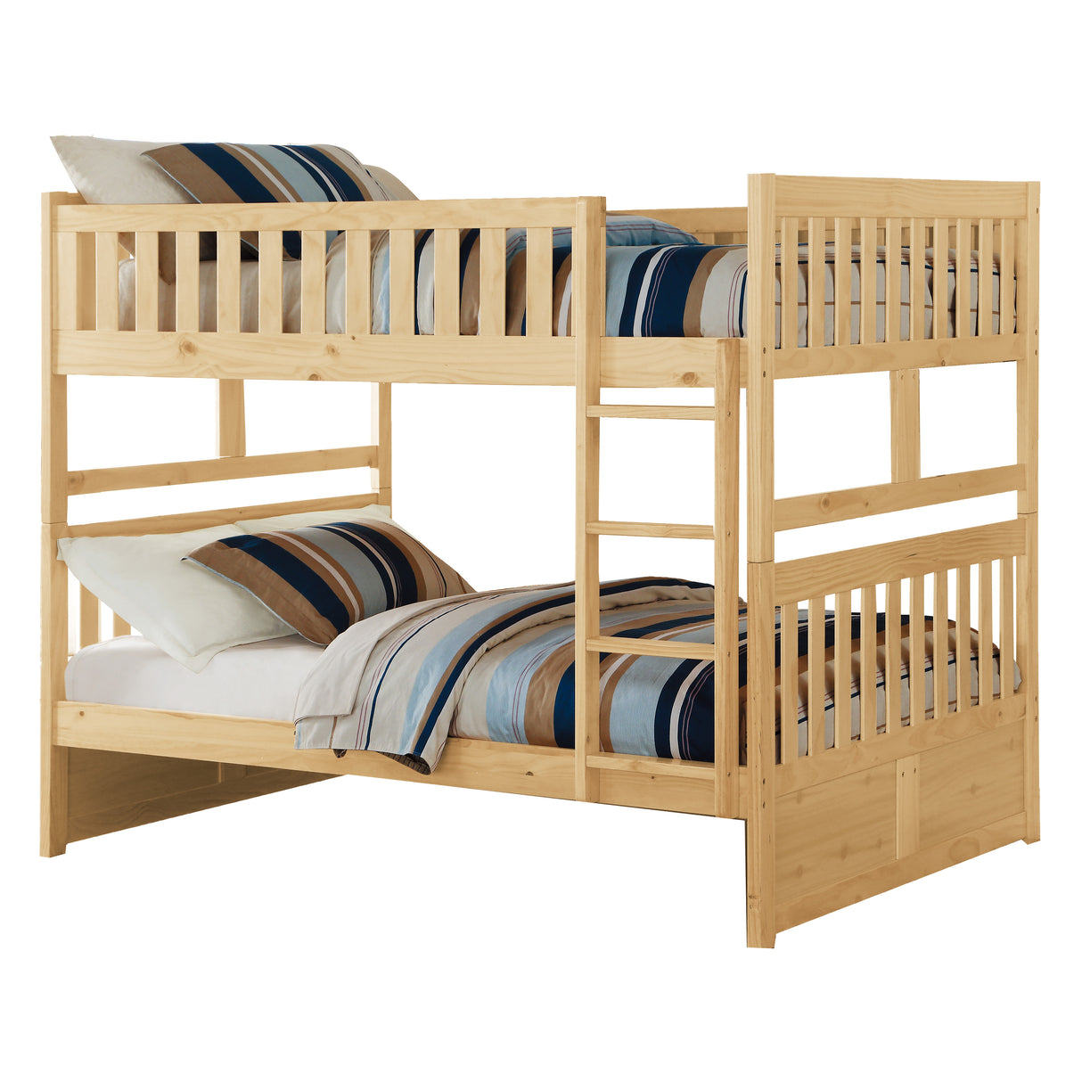 Bartly Pine Full/Full Bunk Bed from Homelegance - Luna Furniture