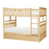 Bartly Pine Full/Full Bunk Bed with Twin Trundle from Homelegance - Luna Furniture