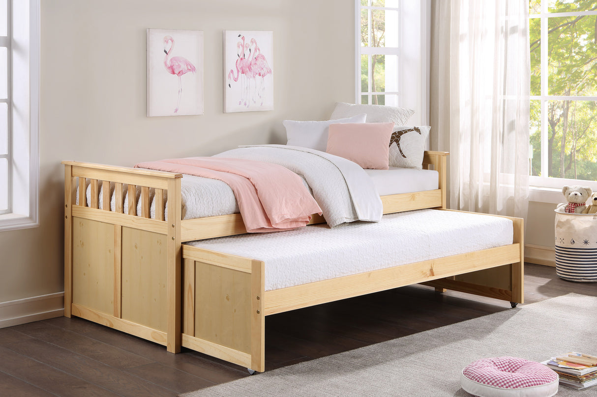 Bartly Pine Twin/Twin Bed from Homelegance - Luna Furniture