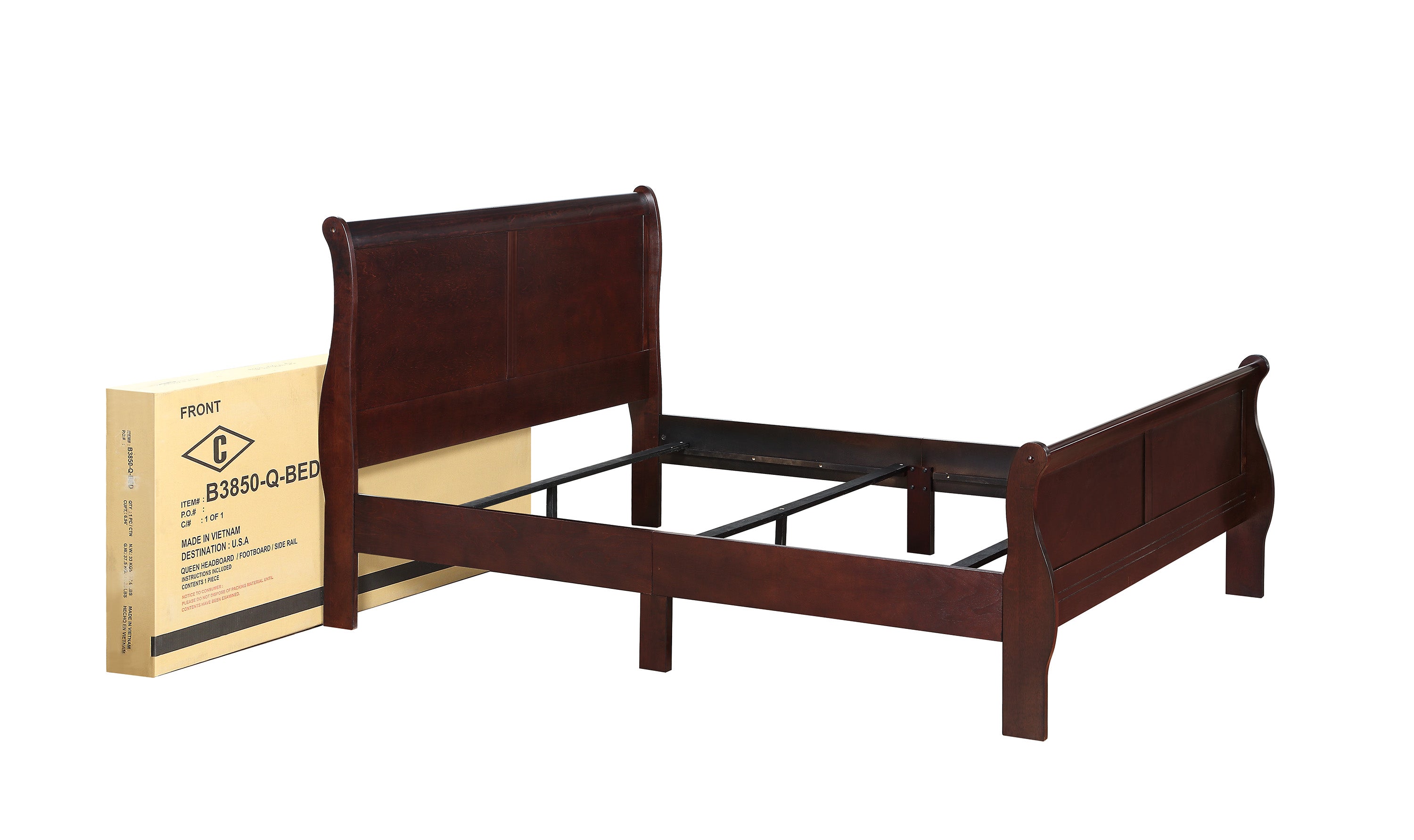 Louis Philippe - Sleigh Bed — Furniture Factory