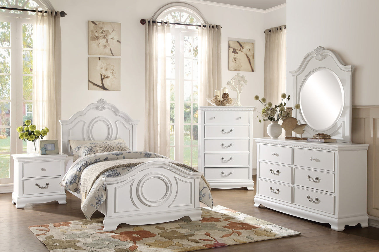 Lucida White Panel Youth Bedroom Set from Homelegance - Luna Furniture