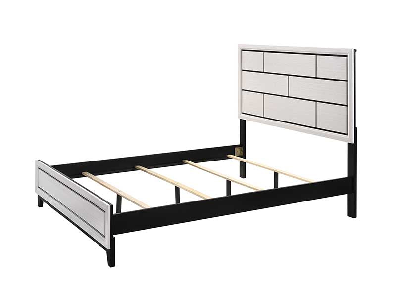 Akerson Chalk Twin Panel Bed - Luna Furniture