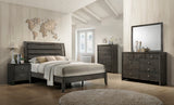 Evan Gray Queen Panel Bed