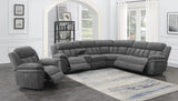 Bahrain 6-Piece Upholstered Power Sectional Charcoal from Coaster - Luna Furniture