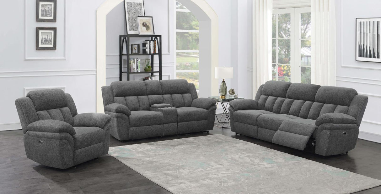 Bahrain Upholstered Power Sofa Charcoal from Coaster - Luna Furniture