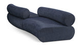 Bale Chenille Fabric 2 pc. Sectional Blue from Meridian - Luna Furniture