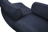 Bale Chenille Fabric 2 pc. Sectional Blue from Meridian - Luna Furniture