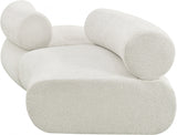 Bale Chenille Fabric 2 pc. Sectional Cream from Meridian - Luna Furniture