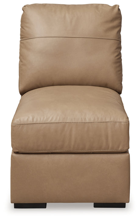 Bandon Toffee Armless Chair from Ashley - Luna Furniture