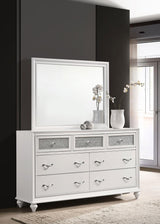 Barzini 7-drawer Dresser with Mirror White from Coaster - Luna Furniture