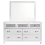 Barzini 7-drawer Dresser with Mirror White from Coaster - Luna Furniture