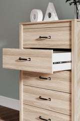 Battelle Tan Chest of Drawers from Ashley - Luna Furniture