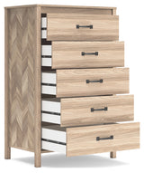 Battelle Tan Chest of Drawers from Ashley - Luna Furniture