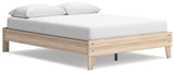 Battelle Tan Queen Platform Bed from Ashley - Luna Furniture